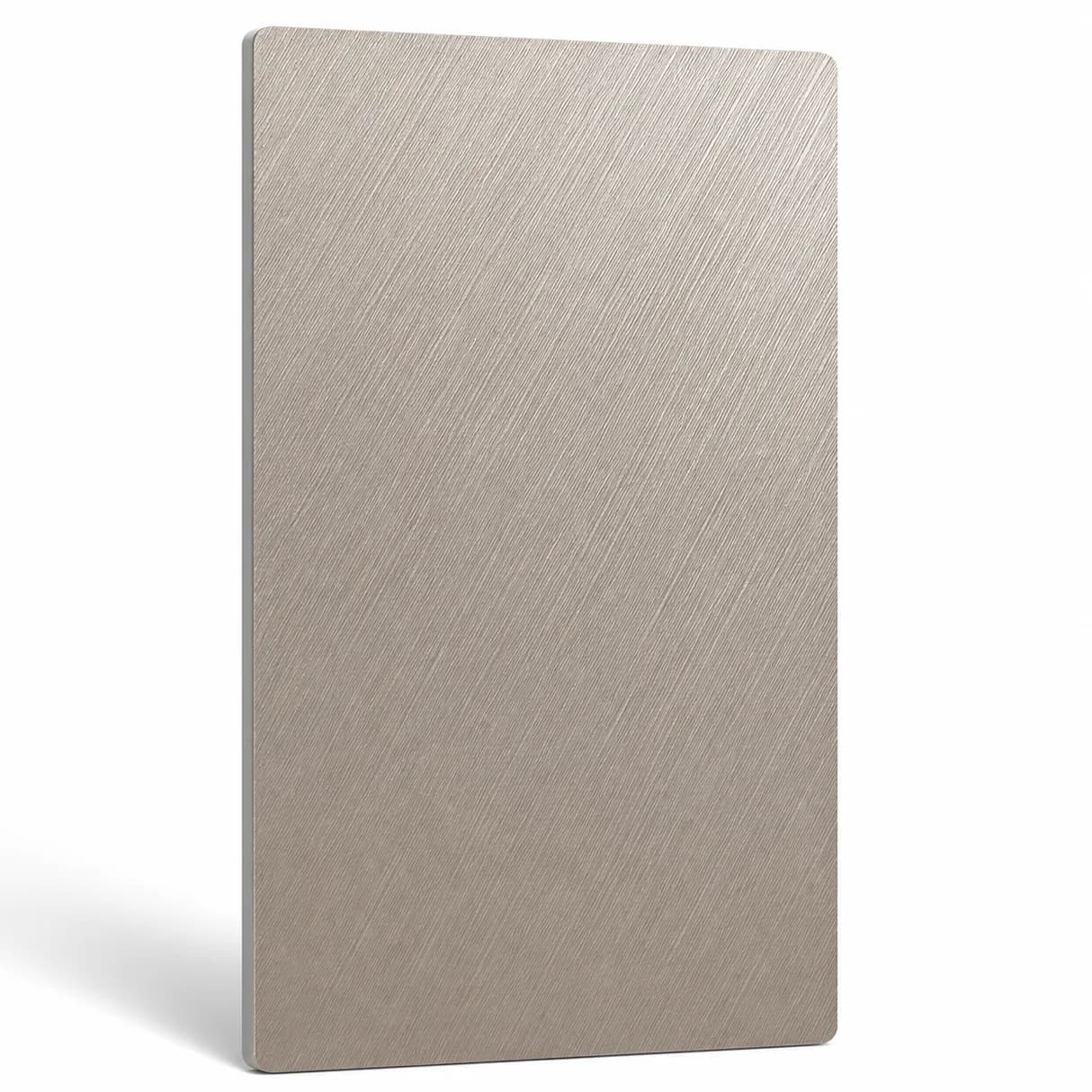 PVC-Wandpaneel Metalloptik – Gebürstetes Champagner 501