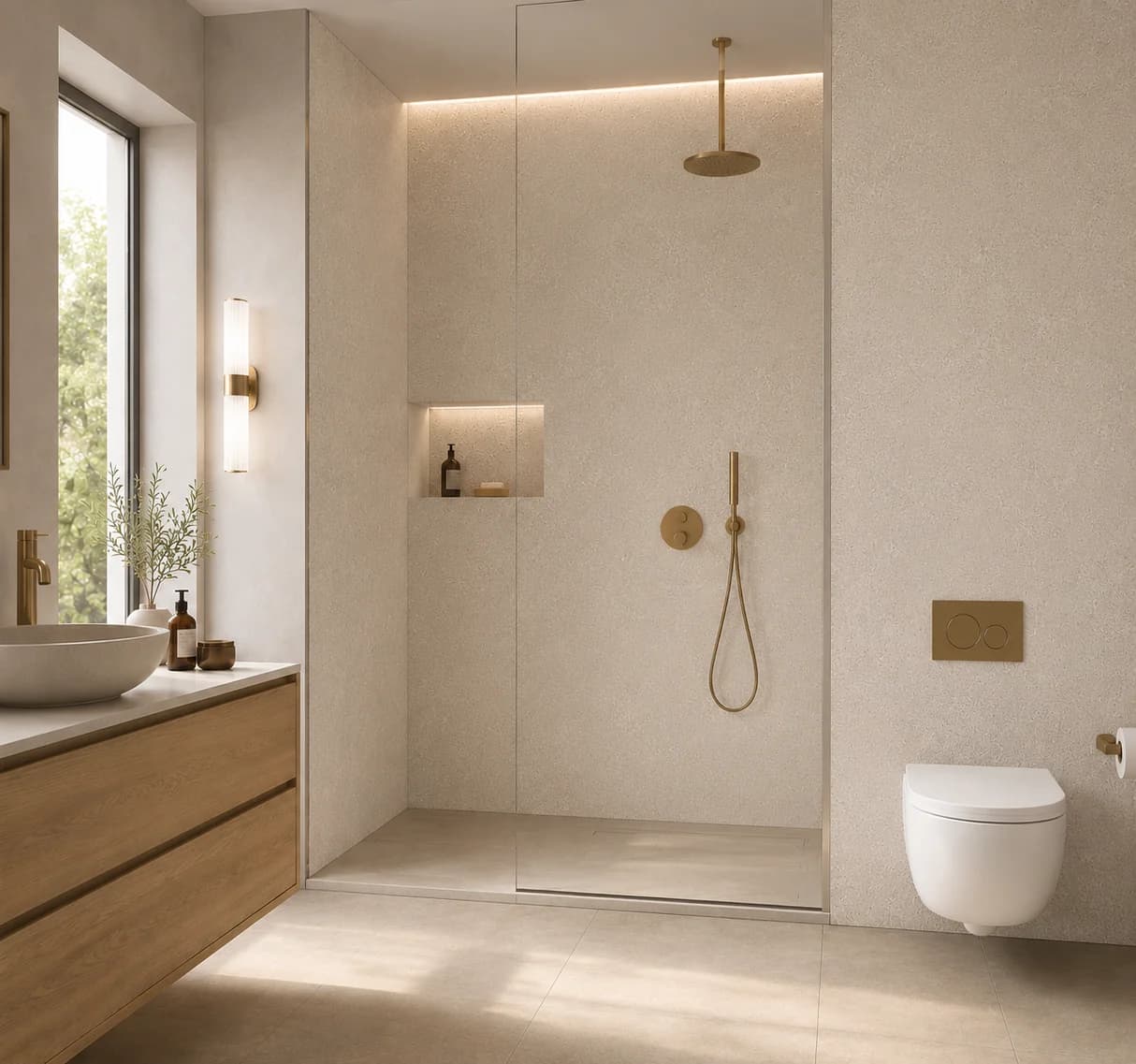 SPC-Wandpaneel Kalksteinoptik – Beige 108 – Ansicht 3