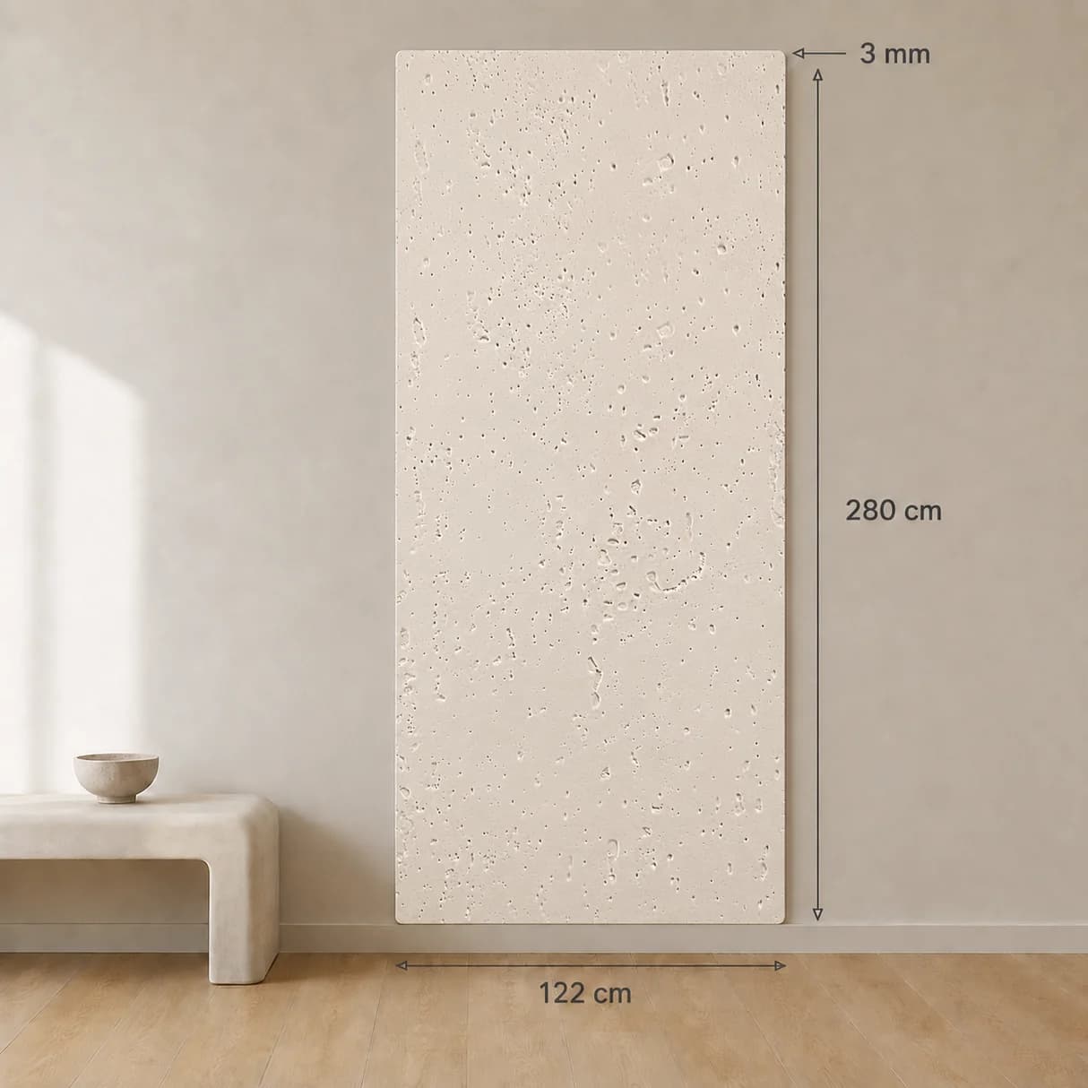 SPC-Wandpaneel Soft Beige – 202 – Ansicht 3